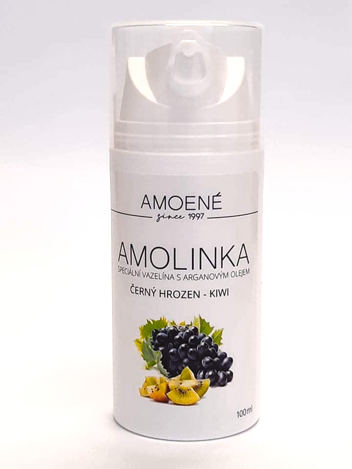 E-shop Amoené AMOLINKA Vazelína s arganovým olejem a vůní kiwi a hrozen 100 ml