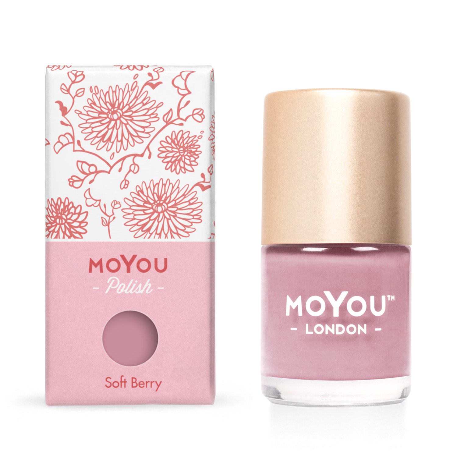 MoYou Pečiatkovací lak na nechty - Soft Berry 9ml