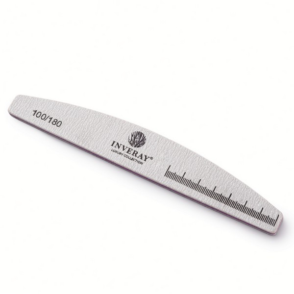 E-shop Inveray Nail File 100/180 Halfmoon Grey