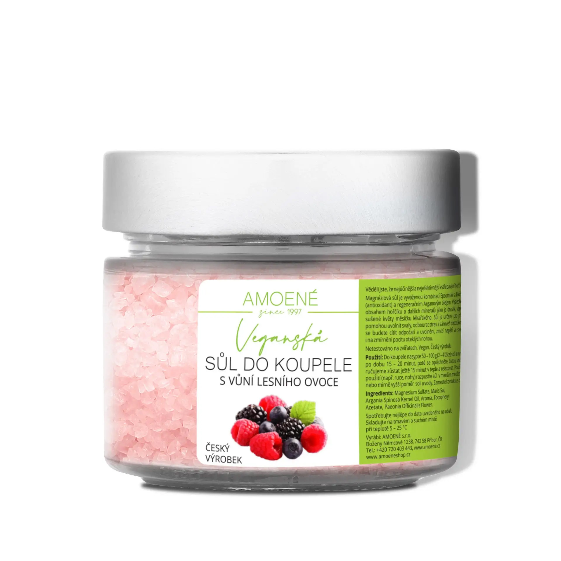 E-shop Amoené Magnesiová soľ do kúpeľa 200 gs vôňou lesného ovocia