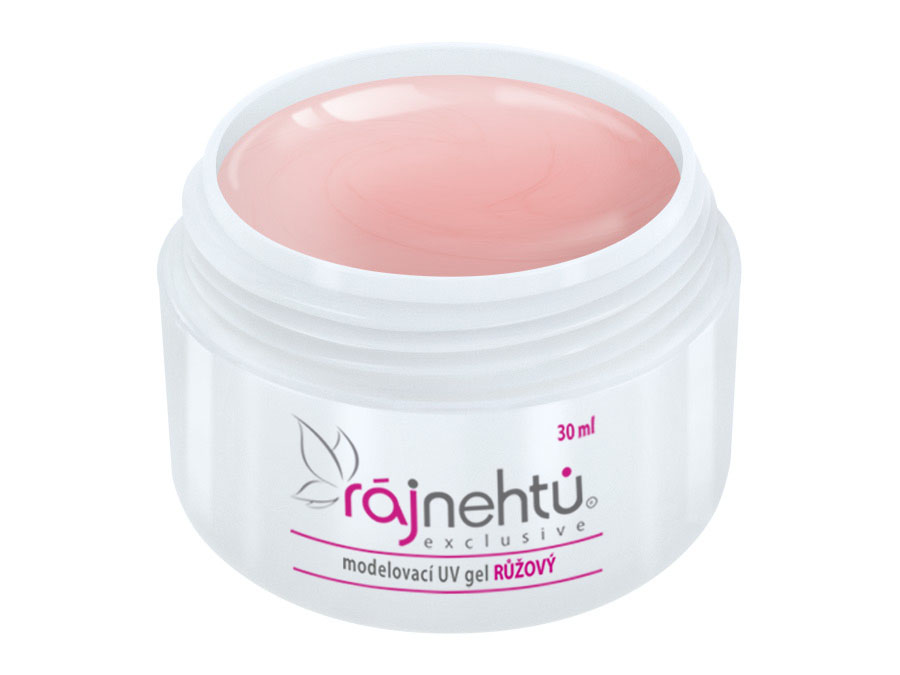 E-shop Ráj nehtů UV gel modelovací - růžový - 30 ml