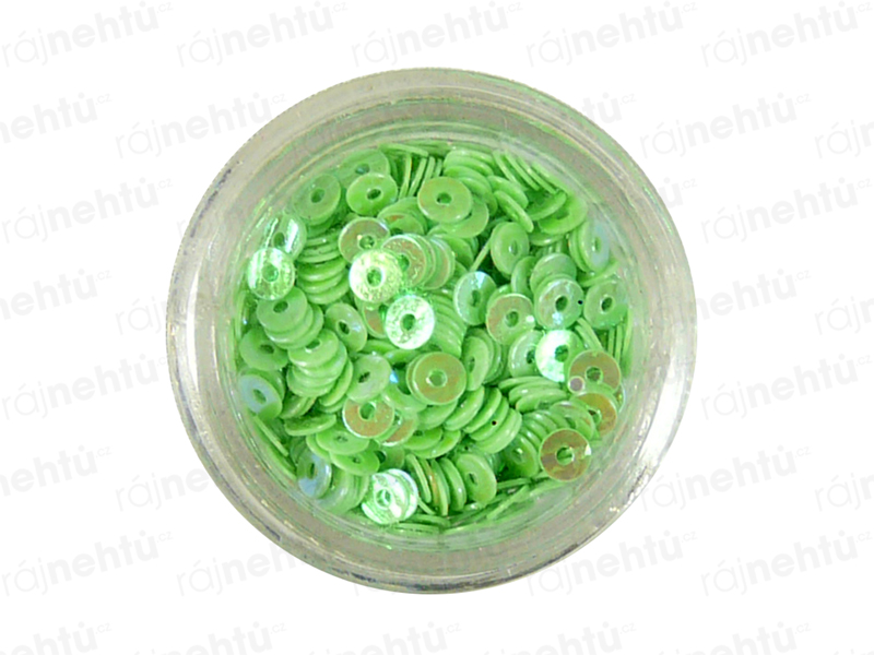 Zdobenie na nechty, kolieska (duté) CDčka - zelené