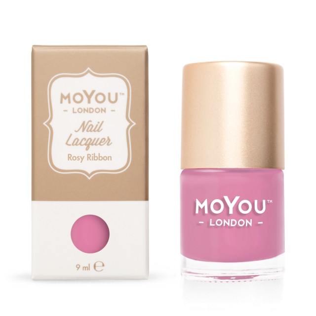 MoYou Pečiatkovací lak na nechty - Rosy Ribbon 9ml