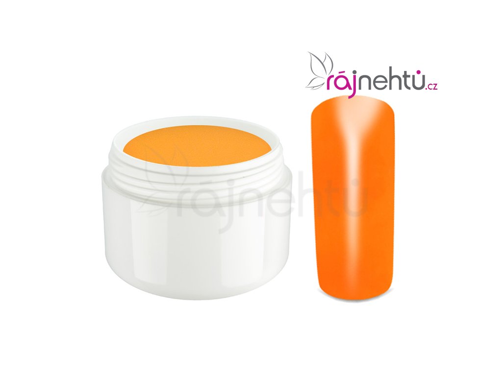 Raj nechtov Farebný UV gél NEON - Orange - Oranžový 5ml