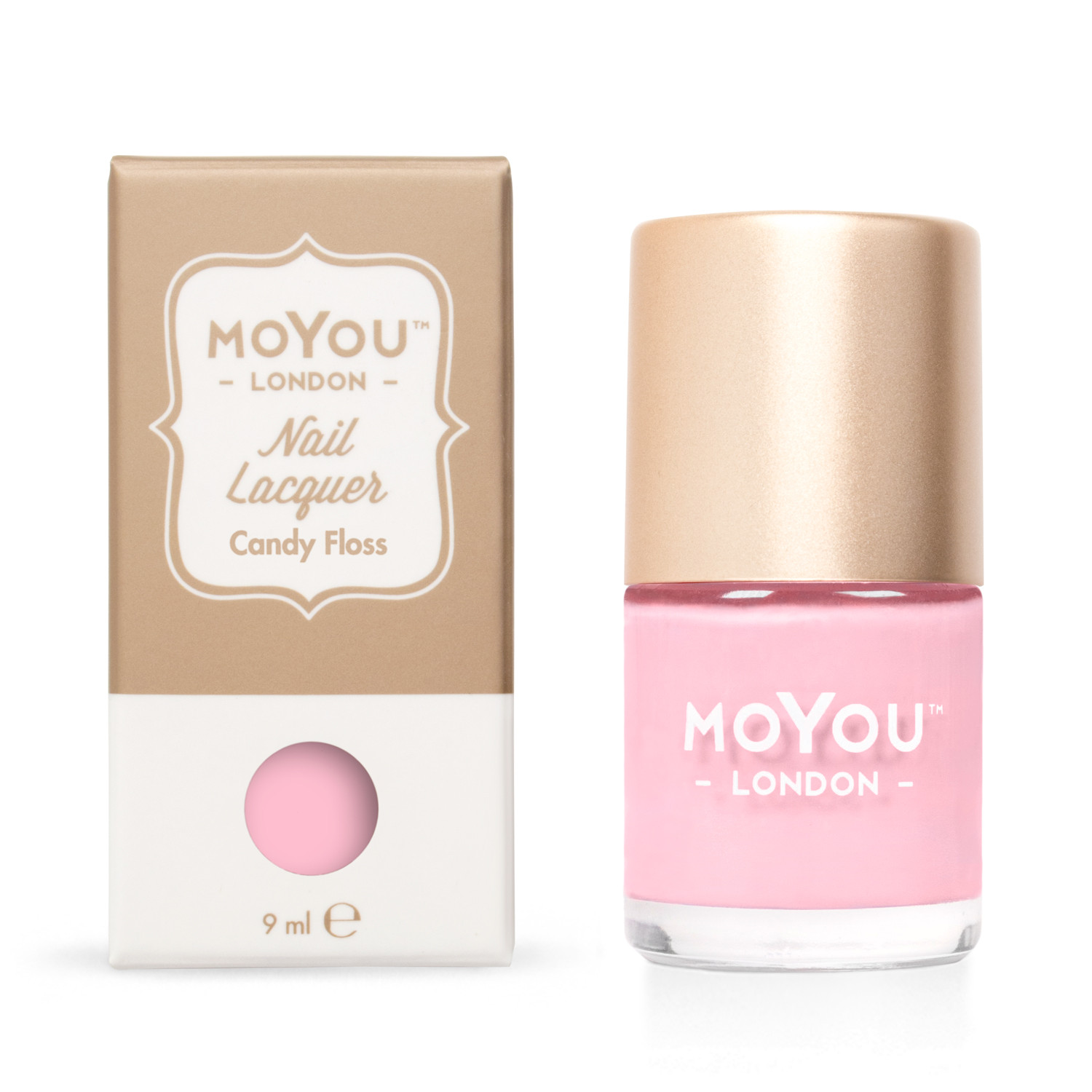 MoYou Pečiatkovací lak na nechty - Candy Floss 9 ml