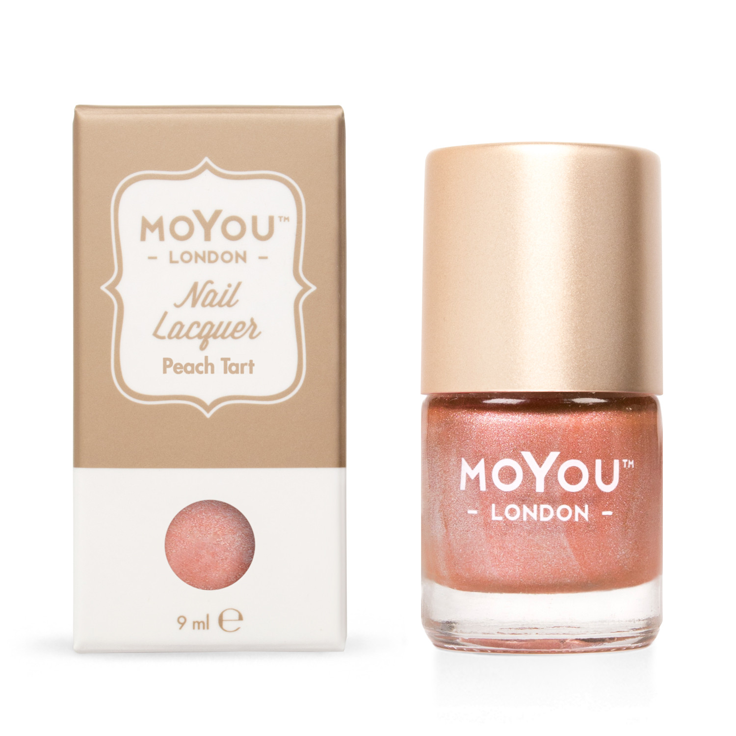 MoYou Pečiatkovací lak na nechty - Peach Tart 9 ml