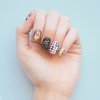 artist nail art manicure skull gold all sorts