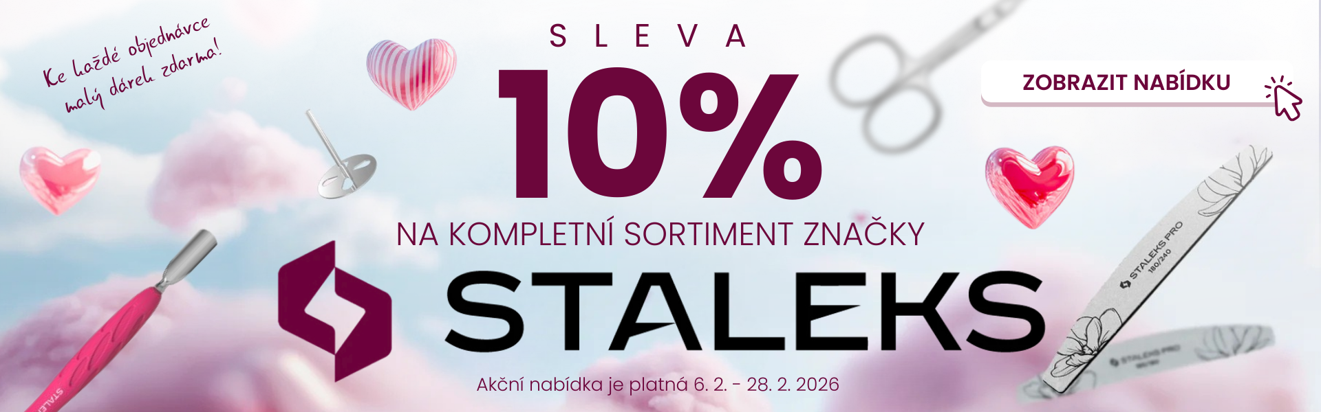 sleva na kompletní sortiment značky Staleks 10%