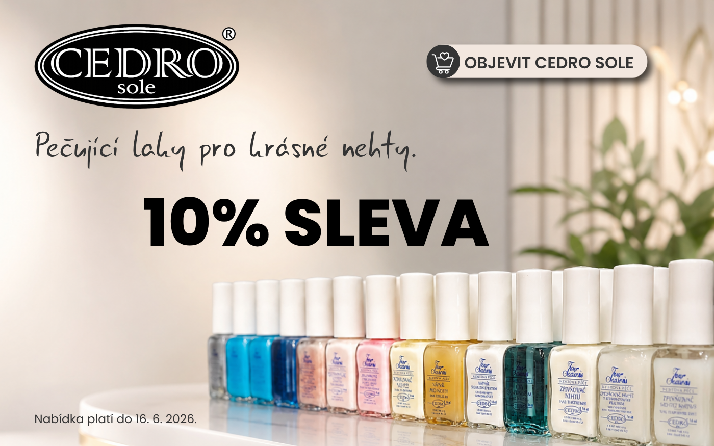 Sleva 10% na Cedro Sole