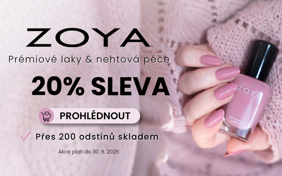 ZOYA laky a péče se slevou 20%