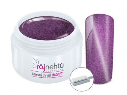 UV gel magneticky cat eye purple