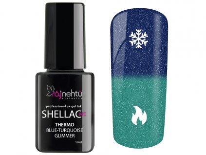 150109 Shellac Thermo Blue Turquoise Glimmer