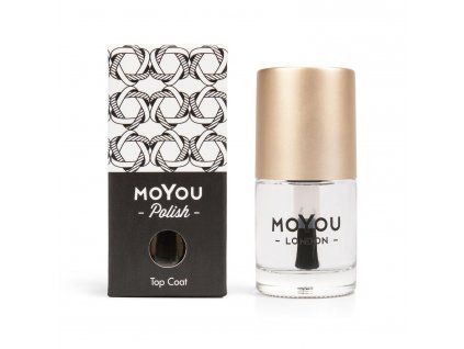 MoYou Razítkovací lak na nehty - Top Coat 9ml