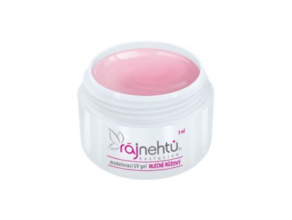modelovaci uv gel mlecne ruzovy 5ml