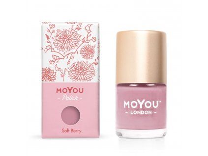 MoYou Razítkovací lak na nehty - Soft Berry 9ml