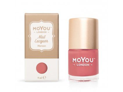 MoYou Razítkovací lak na nehty - Maroon 9ml