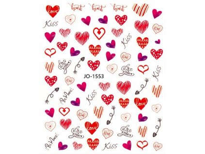 Samolepky na nehty - Valentýn JO-1553
