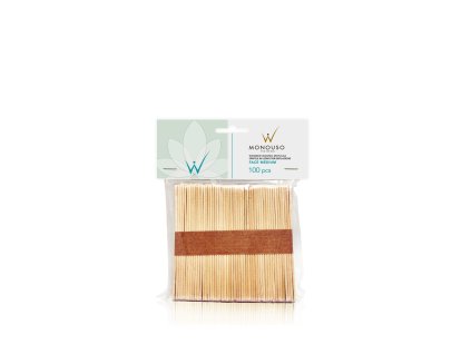 ItalWax dřevěná špachtle na tvář MEDIUM 100 ks