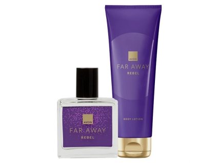 AVON Far Away Rebel MINI EDP 30ml + Tělové mléko