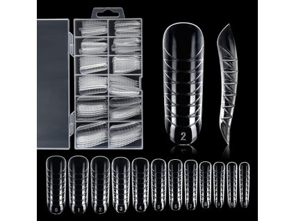 Šablony DUAL FORMS na akryl-gel 120ks Flat