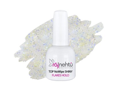 UV gel lak TOP NoWipe Shiny Flakes Holo 15ml