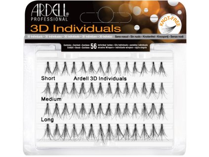 ARDELL Trsové řasy 3D INDIVIDUALS - Combo pack