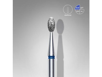 Diamantová fréza "Oliva" modrá 2,5/5 mm