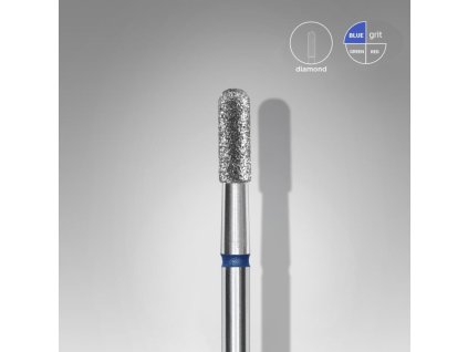 Diamantová fréza "Zaoblený Válec" modrá 2,3/6,5 mm