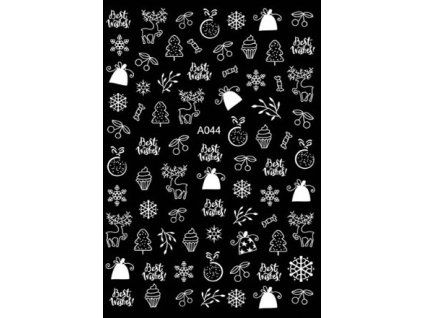 Samolepky na nehty - Vánoce A044