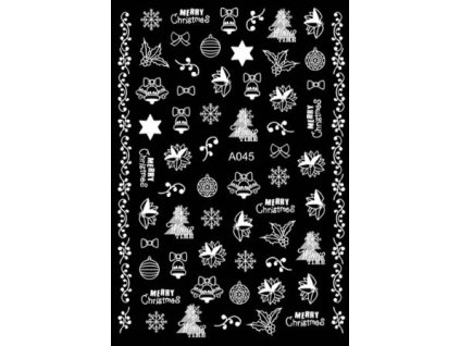 Samolepky na nehty - Vánoce A045
