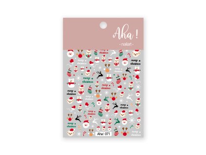 Samolepky na nehty Aha! - Vánoce 071