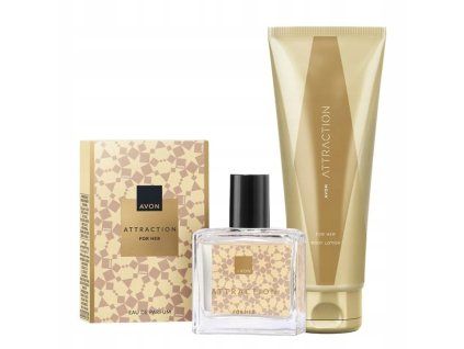 AVON Attraction MINI EDP 30 ml + tělové mléko