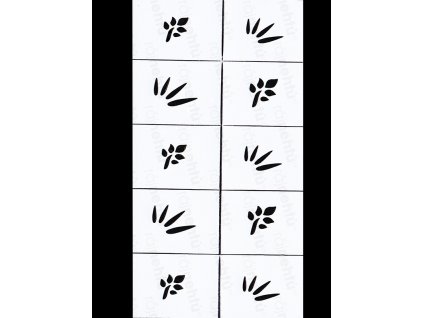 Dekorační šablony na nehty - motiv jaro