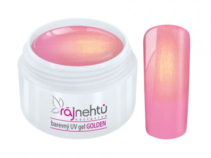 uv gel golden pink