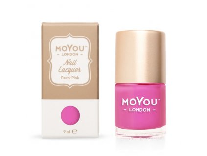 MoYou Razítkovací lak na nehty - Party Pink 9 ml
