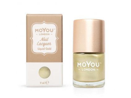 MoYou Razítkovací lak na nehty - Liquid Gold 9ml