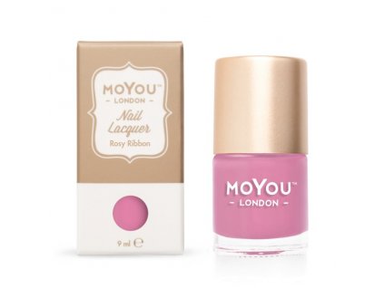MoYou Razítkovací lak na nehty - Rosy Ribbon 9ml