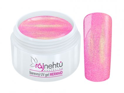 uv gel mermaid pink ruzovy