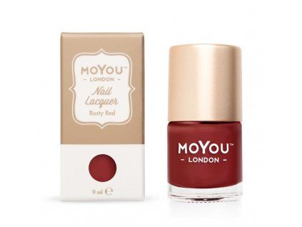 MoYou Razítkovací lak na nehty - Rusty Red 9 ml