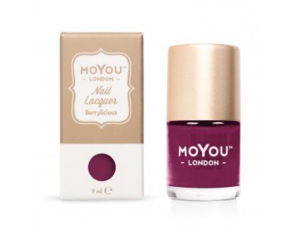 MoYou Razítkovací lak na nehty - Berrylicious 9 ml