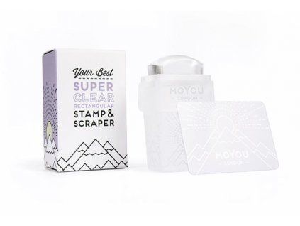 MoYou Razítko a Stěrka 3v1 Super Clear Rectangular