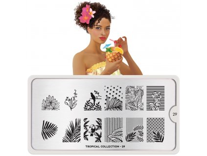 Tropical nail art design 29