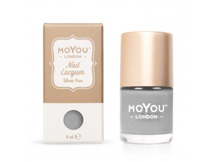 MoYou Razítkovací lak na nehty - Silver Fox 9 ml