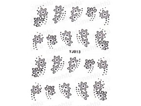 Samolepky na nehty - černé 013