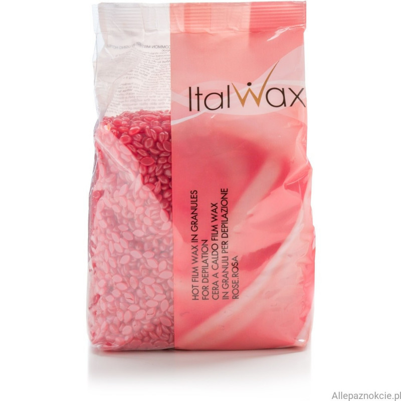 Levně Italwax depilační vosk zrnka Rose 500 g