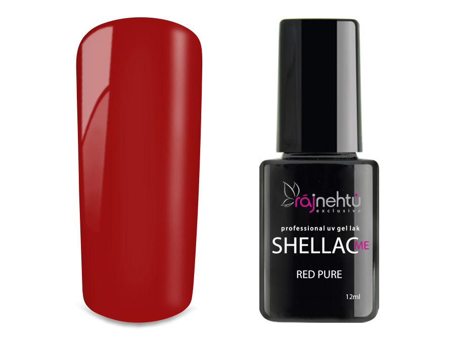 Levně Ráj nehtů UV gel lak Shellac Me 12ml - Red 02