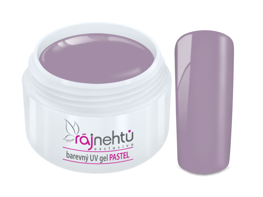 Levně Ráj nehtů Barevný UV gel PASTEL - Amethyst 5ml