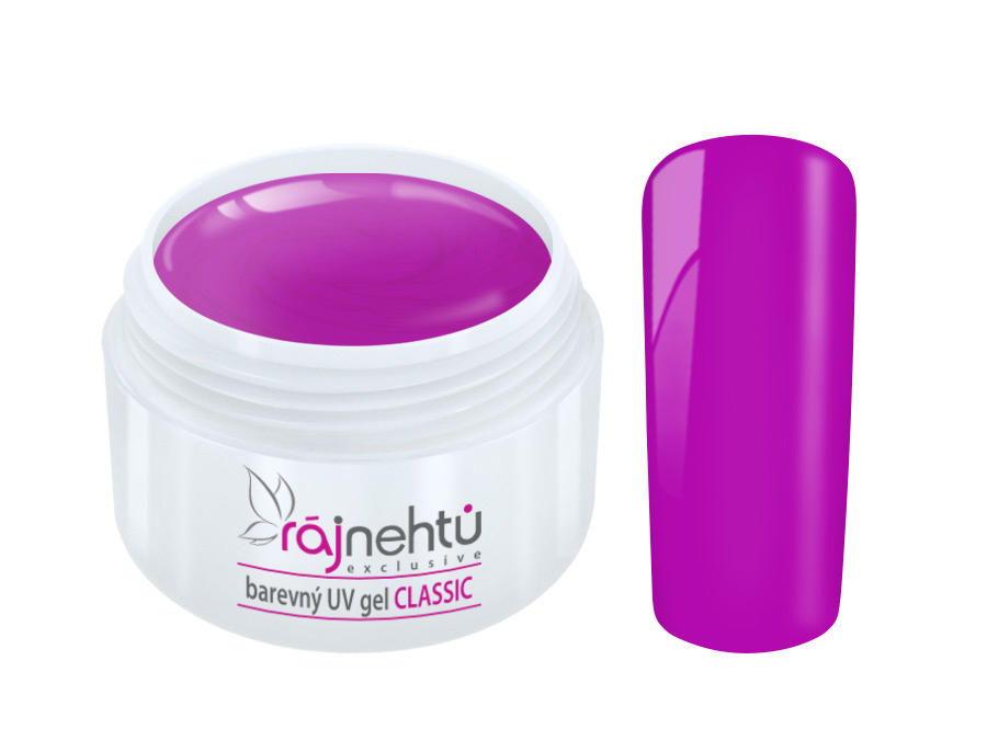 Levně Ráj nehtů Barevný UV gel CLASSIC - Purple Nightshine 5ml