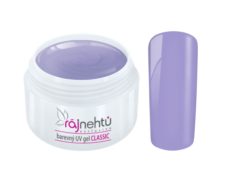 Levně Ráj nehtů Barevný UV gel CLASSIC - Lovely Lavender 5ml