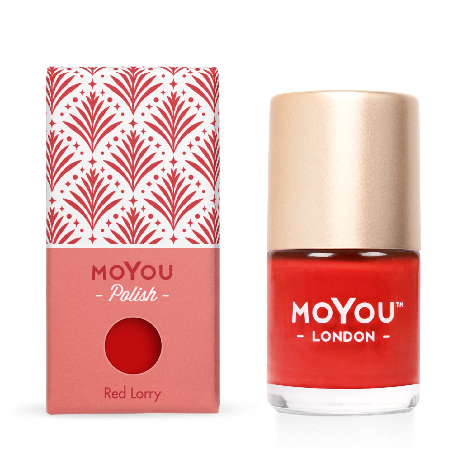 Levně MoYou Razítkovací lak na nehty - Red Lorry 9ml